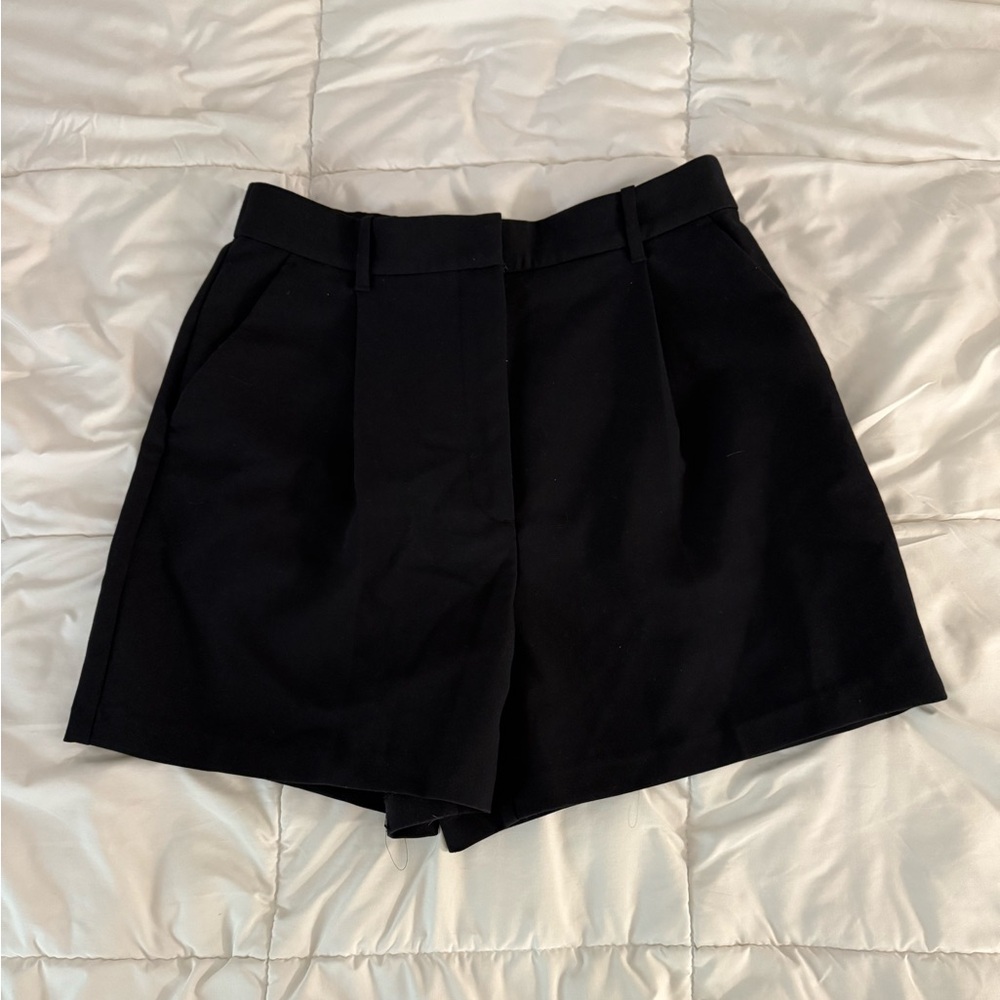 Classic Black Tailored Shorts